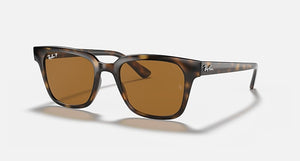 RAY-BAN RB4323 POLISHED LIGHT HAVANA/B-15 BROWN, 51