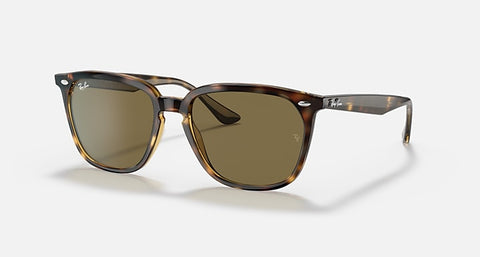 RAY-BAN RB4362 POLISHED HAVANA/DARK BROWN, 55