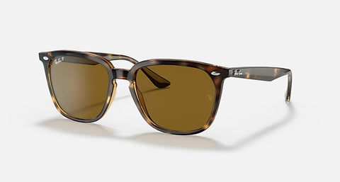 RAY-BAN RB4362 POLISHED HAVANA/B-15 BROWN, 55