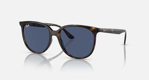 RAY-BAN RB4378 POLISHED HAVANA/DARK BLUE, 54