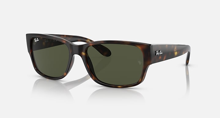 RAY-BAN RB4388 POLISHED HAVANA/GREEN, 55