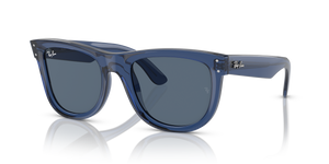 RAY-BAN WAYFARER REVERSE POLISHED TRANSPARENT NAVY BLUE/DARK BLUE, 50