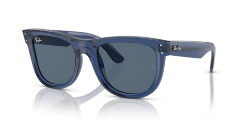 RAY-BAN WAYFARER REVERSE POLISHED TRANSPARENT NAVY BLUE/DARK BLUE, 50