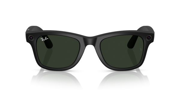 RAY BAN META WAYFARER SMART GLASSES - Matte Black / Clear to Graphite Green Transitions