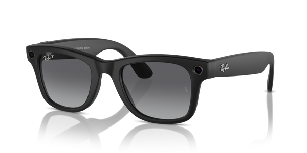 RAY BAN META WAYFARER SMART GLASSES - Matte Black, Graphite