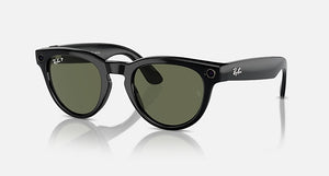 RAY-BAN META HEADLINER SHINY BLACK/G-15 GREEN, 50