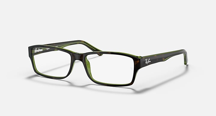 RAY-BAN RB5169 OPTICS POLISHED HAVANA ON GREEN, 54