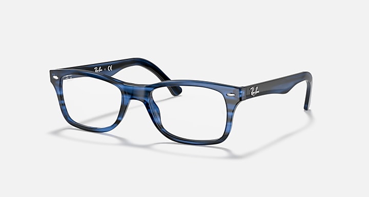 RAY-BAN RB5228 OPTICS  POLISHED STRIPED BLUE/CLEAR, 53