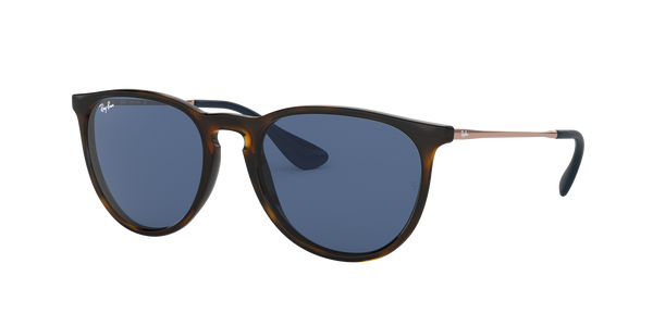 RAY-BAN ERIKA CLASSIC Sunglasses in Havana and Dark Blue 54
