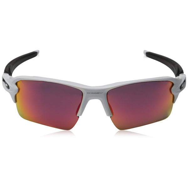 OAKLEY MEN'S FLAK 2.0 XL RECTANGULAR SUNGLASSES, POLISHED WHITE/PRIZM FIELD, OO9188 59