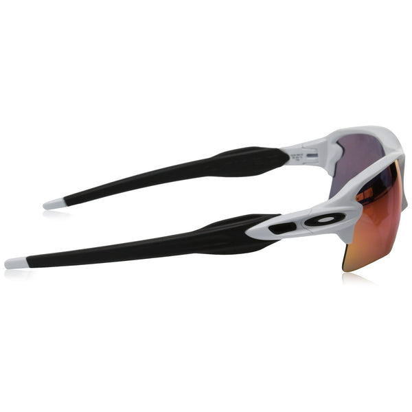 OAKLEY MEN'S FLAK 2.0 XL RECTANGULAR SUNGLASSES, POLISHED WHITE/PRIZM FIELD, OO9188 59
