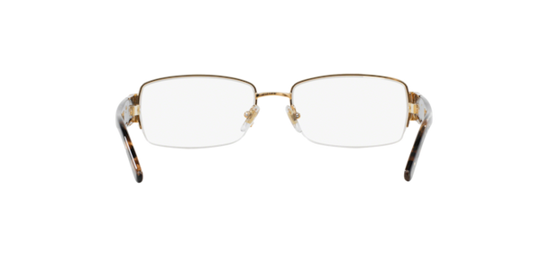 VERSACE VE 1175B 1002 EYEGLASSES WITH GOLD FRAME 53 DIAMETER LENSES