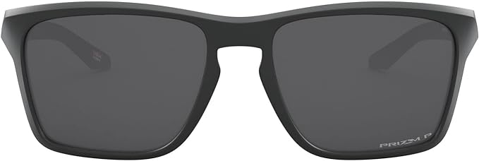 OAKLEY MEN'S SYLAS RECTANGULAR SUNGLASSES, MATTE BLACK/PRIZM BLACK POLARIZED, OO9448 57