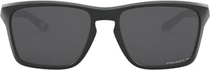 OAKLEY MEN'S SYLAS RECTANGULAR SUNGLASSES, MATTE BLACK/PRIZM BLACK POLARIZED, OO9448 57