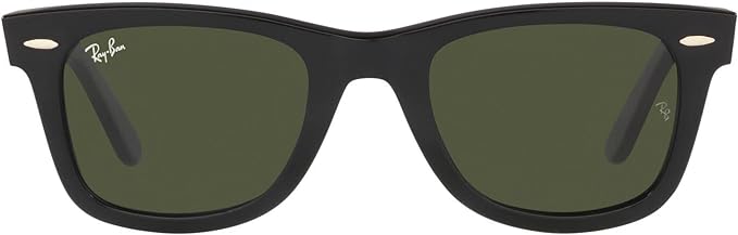 RAY-BAN ORIGINAL WAYFARER SQUARE SUNGLASSES, BLACK/GREEN CLASSIC, RB2140