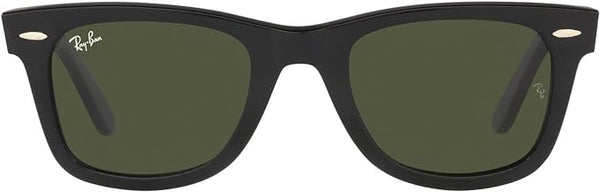 RAY-BAN ORIGINAL WAYFARER SQUARE SUNGLASSES, BLACK/GREEN POLARIZED, RB2140