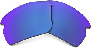 OAKLEY FLAK 2.0 RECTANGULAR REPLACEMENT SUNGLASS LENSES, SAPPHIRE IRIDIUM POLARIZED, AOO9295LS 59