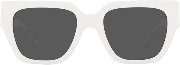 VERSACE WOMAN SUNGLASSES WHITE FRAME, DARK GREY LENSES, 53