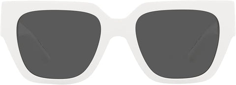 VERSACE WOMAN SUNGLASSES WHITE FRAME, DARK GREY LENSES, 53