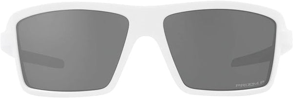 OAKLEY MEN'S CABLES RECTANGULAR SUNGLASSES, MATTE WHITE/PRIZM BLACK POLARIZED, OO9129 63