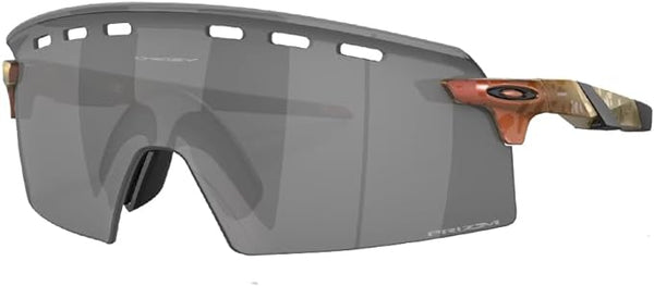 OAKLEY MEN'S OO9235 ENCODER STRIKE VENTED RECTANGULAR SUNGLASSES, MATTE RED/GOLD COLORSHIFT/PRIZM BLACK, OO9235 39