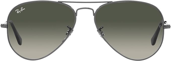 RAY-BAN CLASSIC AVIATOR SUNGLASSES, GUNMETAL/GREY GRADIENT, RB3025 62