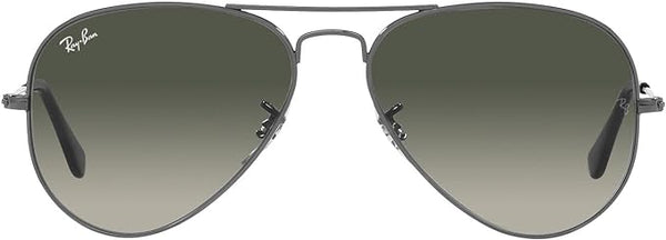 RAY-BAN CLASSIC AVIATOR SUNGLASSES, GUNMETAL/GREY GRADIENT, RB3025 62