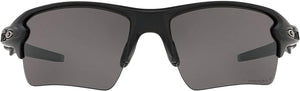 OAKLEY MEN'S FLAK 2.0 XL RECTANGULAR SUNGLASSES, MATTE BLACK/PRIZM GREY POLARIZED, OO9188 59