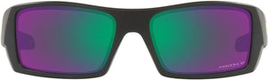 OAKLEY MEN'S GASCAN RECTANGULAR SUNGLASSES, HI RES MATTE BLACK/PRIZM JADE POLARIZED, OO9014 60