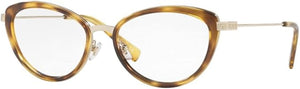 VERSACE VE1244 EYEGLASS FRAMES PALE GOLD/HAVANA, 53