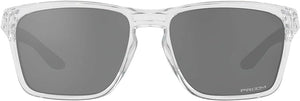 OAKLEY MEN'S SYLAS RECTANGULAR SUNGLASSES, POLISHED CLEAR/PRIZM BLACK, OO9448 57