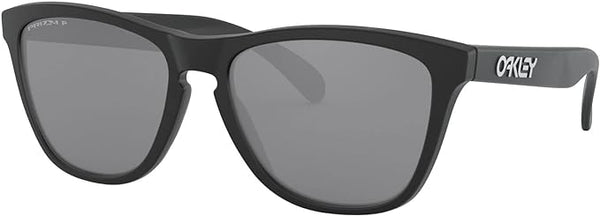 OAKLEY FROGSKINS SQUARE SUNGLASSES, MATTE BLACK/PRIZM BLACK POLARIZED, OO9013 55