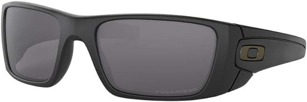 OAKLEY MEN'S FUEL CELL RECTANGULAR SUNGLASSES, MATTE BLACK/GREY POLARIZED, OO9096 60