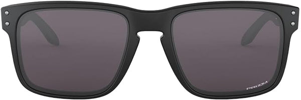 OAKLEY MEN'S HOLBROOK SQUARE SUNGLASSES, MATTE BLACK ON BLACK/PRIZM BLACK POLARIZED, OO9102 55