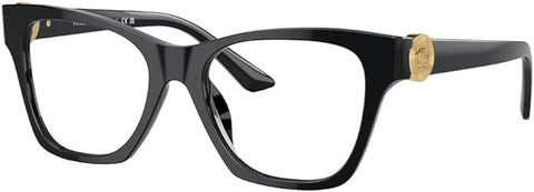 VERSACE VE 3341U GB1 BLACK PLASTIC CAT-EYE EYEGLASSES 52