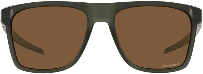 OAKLEY MEN'S LEFFINGWELL RECTANGULAR SUNGLASSES, MATTE OLIVE INK/PRIZM BRONZE, OO9100 57