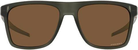 OAKLEY MEN'S LEFFINGWELL RECTANGULAR SUNGLASSES, MATTE OLIVE INK/PRIZM BRONZE, OO9100 57