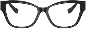 VERSACE ICONIC VE 3347 GB1 BLACK PLASTIC CAT-EYE EYEGLASSES 52