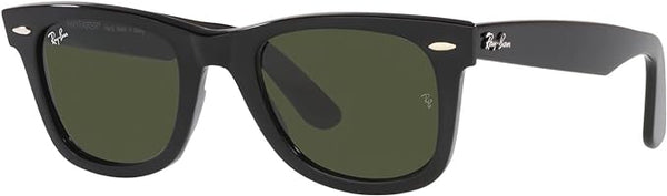 RAY-BAN ORIGINAL WAYFARER SQUARE SUNGLASSES, BLACK/GREEN CLASSIC, RB2140