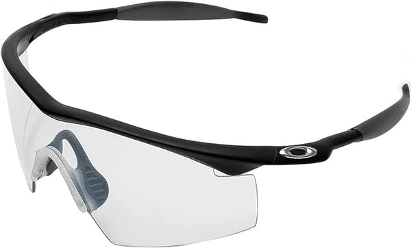 OAKLEY MEN'S M FRAME STRIKE RECTANGULAR SUNGLASSES, BLACK GREY ICON/CLEAR, OO9060 29