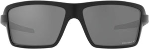 OAKLEY MEN'S CABLES RECTANGULAR SUNGLASSES, MATTE BLACK/PRIZM BLACK POLARIZED, OO9129 63