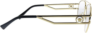 Versace VE 1269 Metal Womens Aviator Optical Eyeglasses Gold 57mm