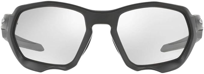 OAKLEY MEN'S PLAZMA POLARIZED RECTANGULAR SUNGLASSES, MATTE CARBON/CLEAR BLACK IRIDIUM PHOTOCHROMIC, OO9019 59