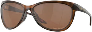 OAKLEY WOMEN'S PASQUE AVIATOR SUNGLASSES, MATTE BROWN TORTOISE/PRIZM TUNGSTEN POLARIZED, OO9222 60