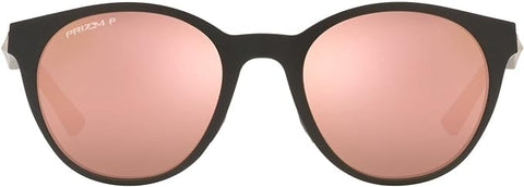 OAKLEY WOMEN'S SPINDRIFT ROUND SUNGLASSES, MATTE BLACK/PRIZM ROSE GOLD POLARIZED, OO9474 52