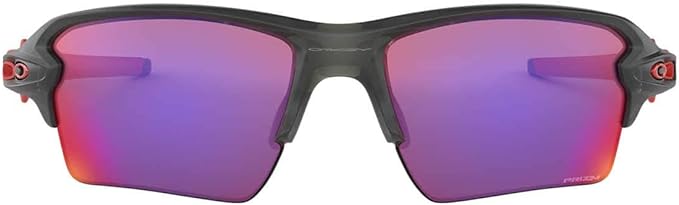 OAKLEY MEN'S FLAK 2.0 XL RECTANGULAR SUNGLASSES, MATTE GREY SMOKE/PRIZM ROAD, OO9188 59