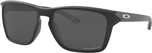 OAKLEY MEN'S SYLAS RECTANGULAR SUNGLASSES, MATTE BLACK/PRIZM BLACK POLARIZED, OO9448 57