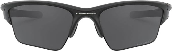 OAKLEY MEN'S HALF JACKET 2.0 XL RECTANGULAR SUNGLASSES, MATTE BLACK/GREY POLARIZED, OO9154 62