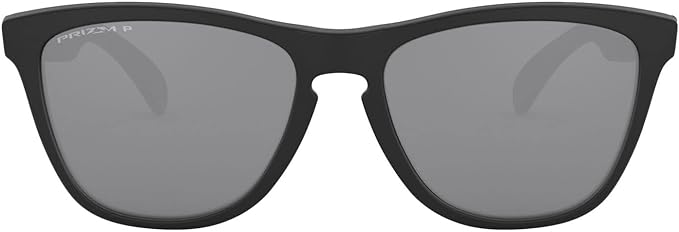 OAKLEY FROGSKINS SQUARE SUNGLASSES, MATTE BLACK/PRIZM BLACK POLARIZED, OO9013 55