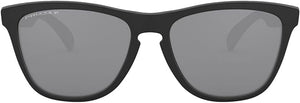 OAKLEY FROGSKINS SQUARE SUNGLASSES, MATTE BLACK/PRIZM BLACK POLARIZED, OO9013 55